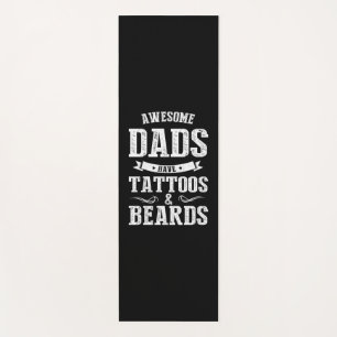 Father's Day Awesome Dads Have Tattoos Yoga Mat