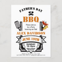 Father's Day Backyard Orange Ribbon BBQ Party