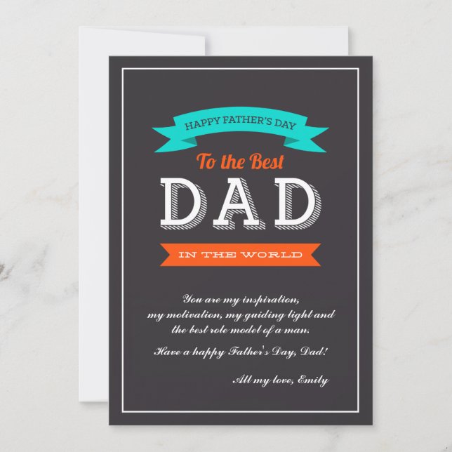 Father's Day Banner Card (Front)