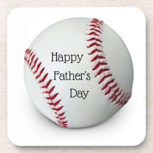 Father's day baseball Acrylic Coaster Set