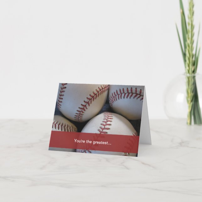 Father's Day, Baseball Card (Front)