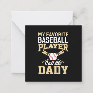 Father's Day Baseball Player Call Me Dad Card