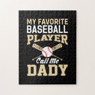 Father's Day Baseball Player Call Me Dad Jigsaw Puzzle