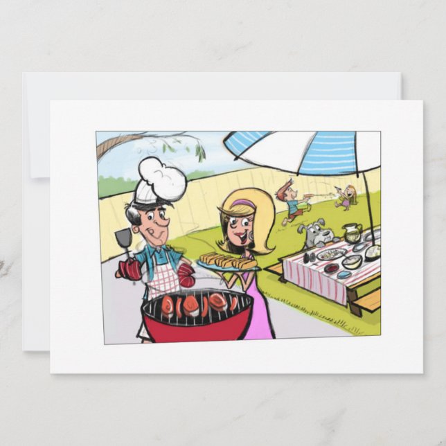 **FATHER'S DAY BBQ** INVITATION (Front)