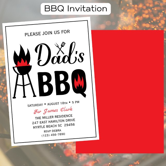 Father's Day BBQ Party Invitation (Creator Uploaded)
