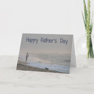 Father's Day Beach Fishing Card