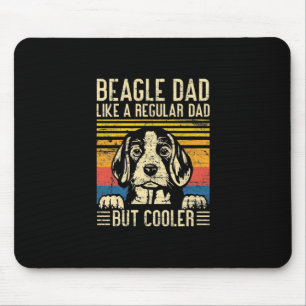 Father's Day Beagle Dog Dad Mouse Pad
