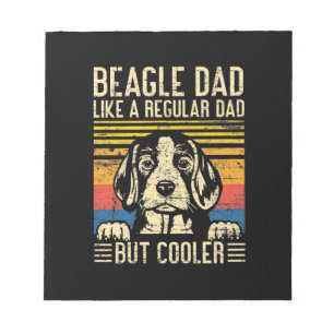 Father's Day Beagle Dog Dad Notepad