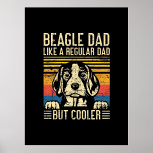 Father's Day   Beagle Dog Dad Poster