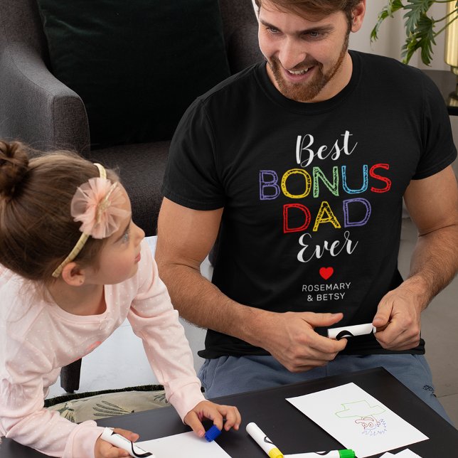 Father's Day Best Bonus Dad Ever T-Shirt (Creator Uploaded)