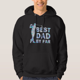 Father's Day Best Dad By Par Golf Tie Dye Hoodie