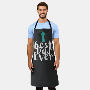 Father's Day Best Dad Ever Minimalistic Apron