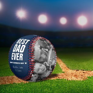 Father's Day Best Dad Ever Photos Personalised Baseball