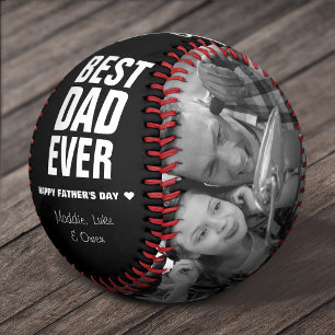 Father's Day Best Dad Ever Photos Personalised Baseball