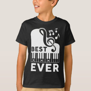 Father's Day Best Dad Ever Pianist Musician Piano T-Shirt