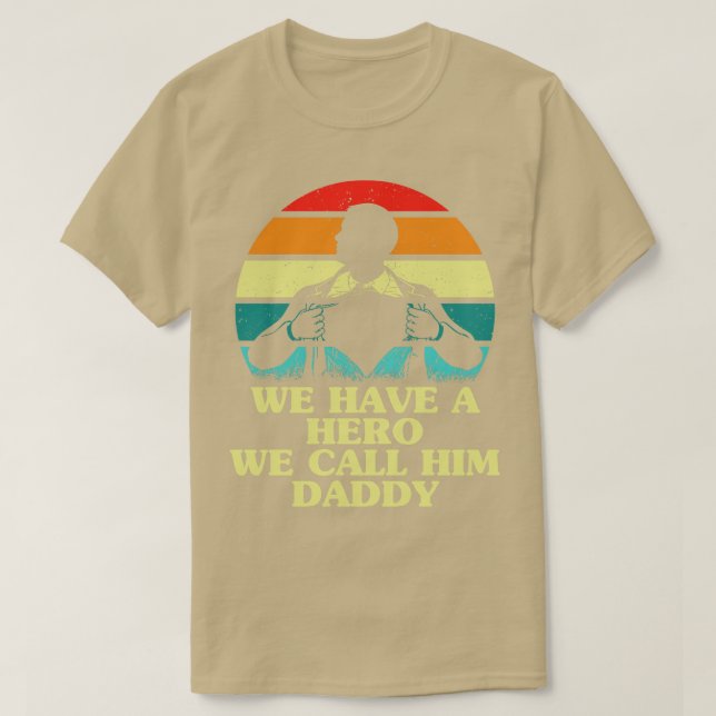 Fathers Day Best Dad Ever Retro Sunset Fathers Day T-Shirt (Design Front)