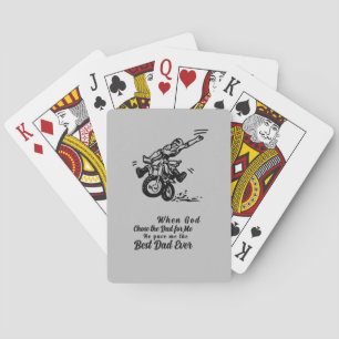 Fathers Day Best Dad, from God Playing Cards