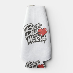Father's Day Best Dad In The World Bottle Cooler