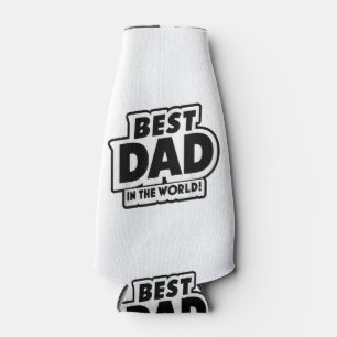 Father's Day Best Dad In The World Bottle Cooler