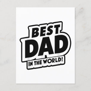 Father's Day Best Dad In The World Enclosure Card