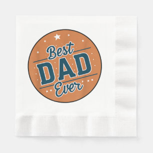 Father's Day Best Dad In The World Napkin
