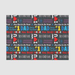 Father's Day Best Dad Sayings Tissue Paper