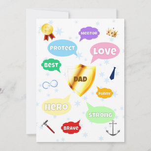 Fathers Day Best Dad Word Clouds King Crown Love
