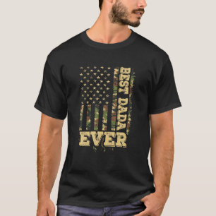 Father's Day Best Dada Ever With US American Flag T-Shirt