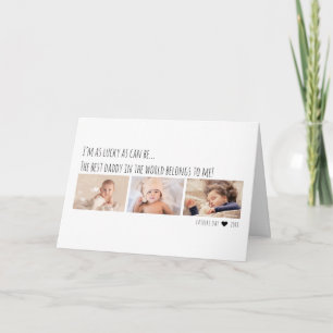 Father's Day Best Daddy Belongs To Me Multi Photo Card
