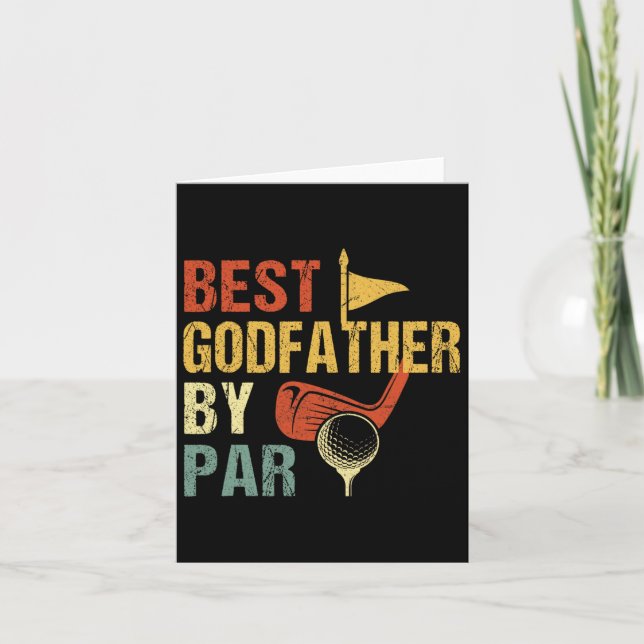 Father's Day Best Godfather  Card (Front)