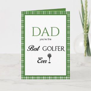 Fathers Day Best Golfer Card