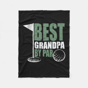Father's Day Best Grandpa By Far Fleece Blanket