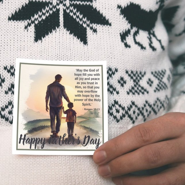 Father's Day Bible Verse: Romans 15:13 Holiday Card (Creator Uploaded)
