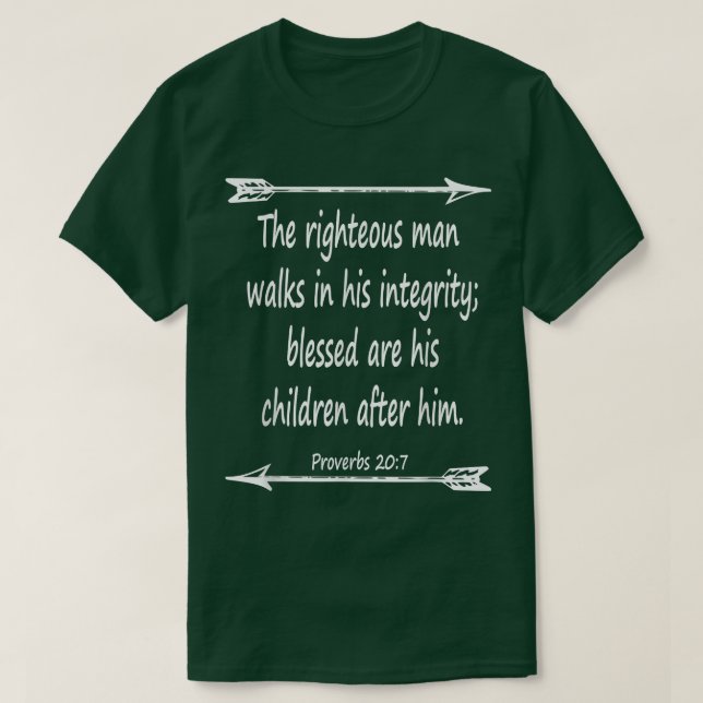 Fathers Day Bible Verse  Tee Christian Scripture  (Design Front)