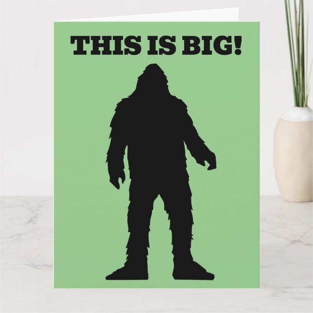 FATHER'S DAY BIGFOOT FUNNY BIG Greeting Card (Front)
