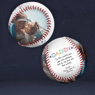 Father's Day/Birthday From Kids to Dad Photo Baseball