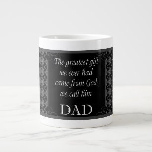Father's Day - Birthday "Greatest Gift We" Large Coffee Mug
