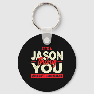 Fathers Day Birthday Name Jason Key Ring
