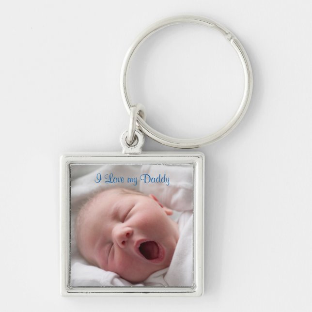 Father's Day, Birthday, Photo Key Ring (Front)