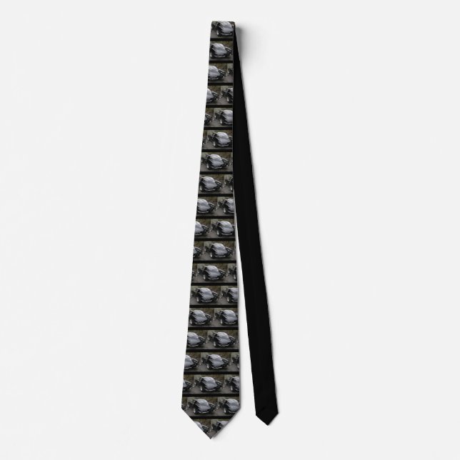 Father's Day Black Corvette Split Window Tie (Front)