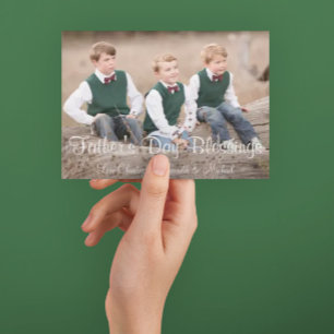 Father's Day Blessings Holiday Card