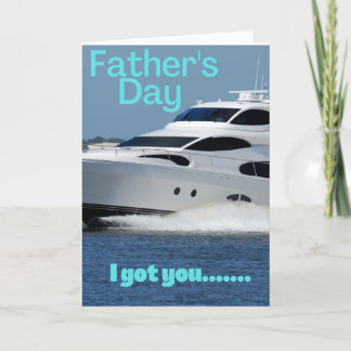 Father's day boat card funny