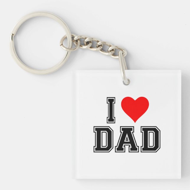 Father's day – Bold and Simple Design Key Ring (Front)