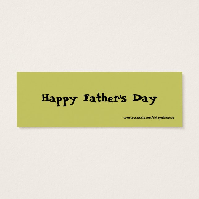 Father's Day Bookmark (Back)