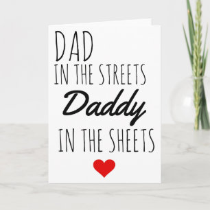 Father's Day BOYFRIEND Husband Dad in the Streets Holiday Card
