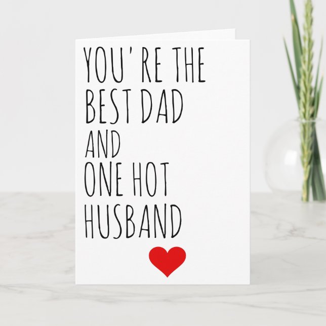 Father's Day BOYFRIEND Husband FUNNY FOR HIM  Holiday Card (Front)