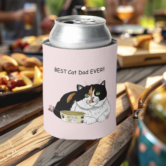 Father's Day Calico Cat Can Cooler (Creator Uploaded)
