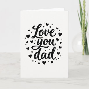 Fathers Day Calligraphy Card
