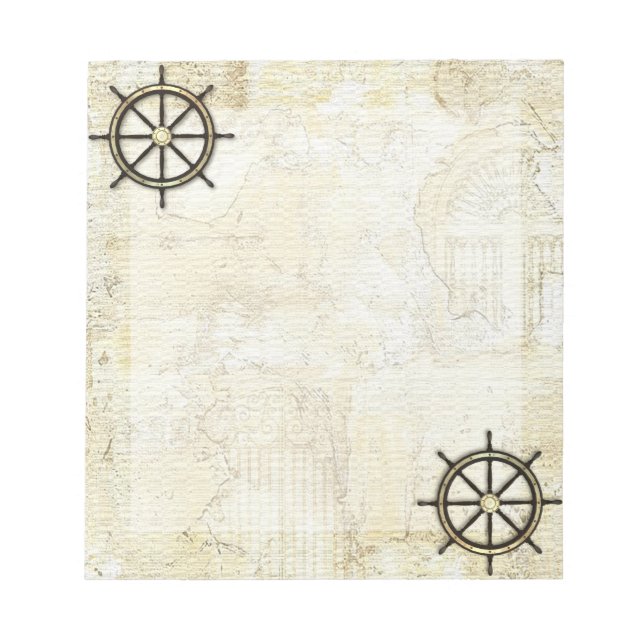 Fathers Day - Captains Wheel Notepad (Front)
