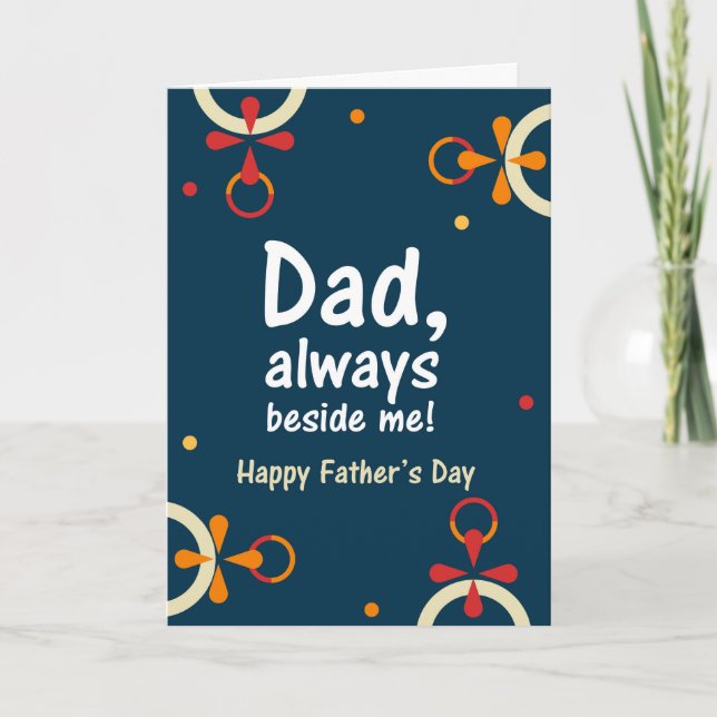 Father's Day Card Design: Geometric Floral (Front)